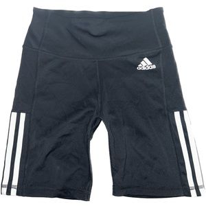 Black Adidas Bike Biker Shorts Women Small S Stripes